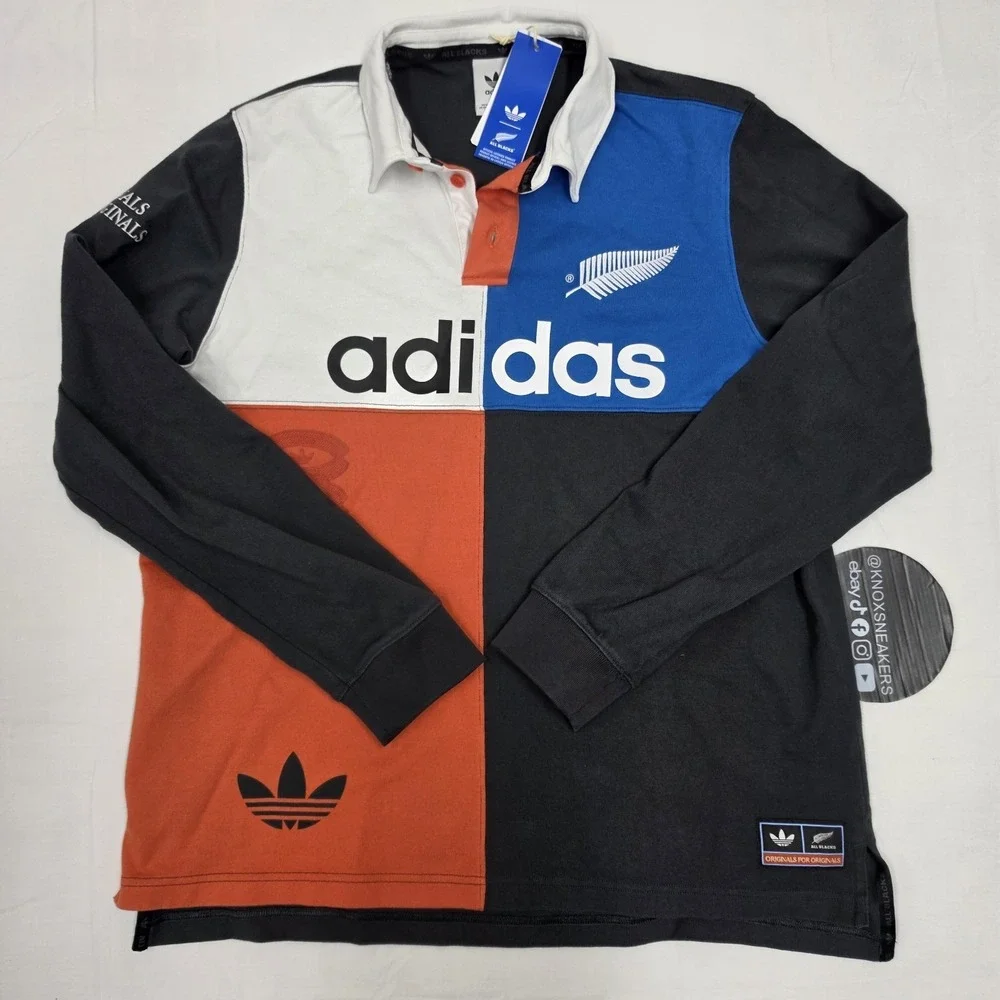 Adidas Originals x All Blacks Heritage Rugby Shirt KG4638 Men's Size Medium